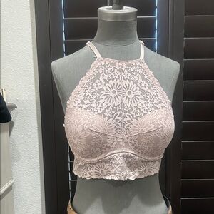 PINK Victoria's Secret Light Pink Lace Bralette
